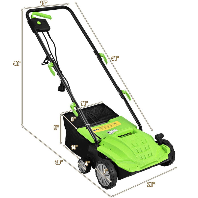 Load image into Gallery viewer, Goplus 2-in-1 Lawn Dethatcher 12Amp, 3 Level Depth Adjustable Weeder - GoplusUS
