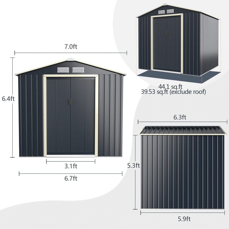 Load image into Gallery viewer, Goplus Storage Shed - GoplusUS
