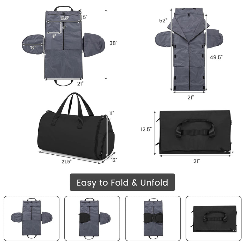 Load image into Gallery viewer, Goplus Carry on Garment Bag, Waterproof Travel Duffel Bag with Shoe Compartment
