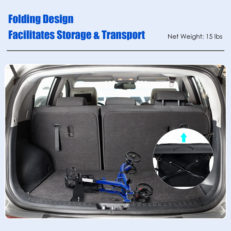 Load image into Gallery viewer, Goplus 2 in 1 Rollator Walkers for Seniors with Seat - GoplusUS
