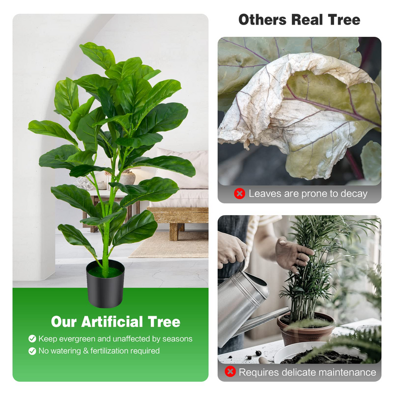 Load image into Gallery viewer, Goplus Fake Fiddle Leaf Fig Tree - GoplusUS
