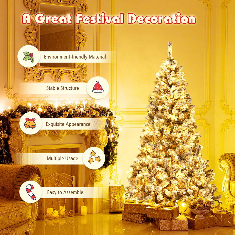 Load image into Gallery viewer, Goplus 6ft Pre-Lit Artificial Christmas Tree - GoplusUS
