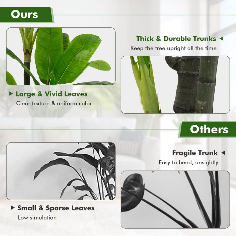 Load image into Gallery viewer, Goplus 5ft Bird of Paradise Artificial Plant, Fake Tropical Palm Tree with 18 Large Leaves - GoplusUS
