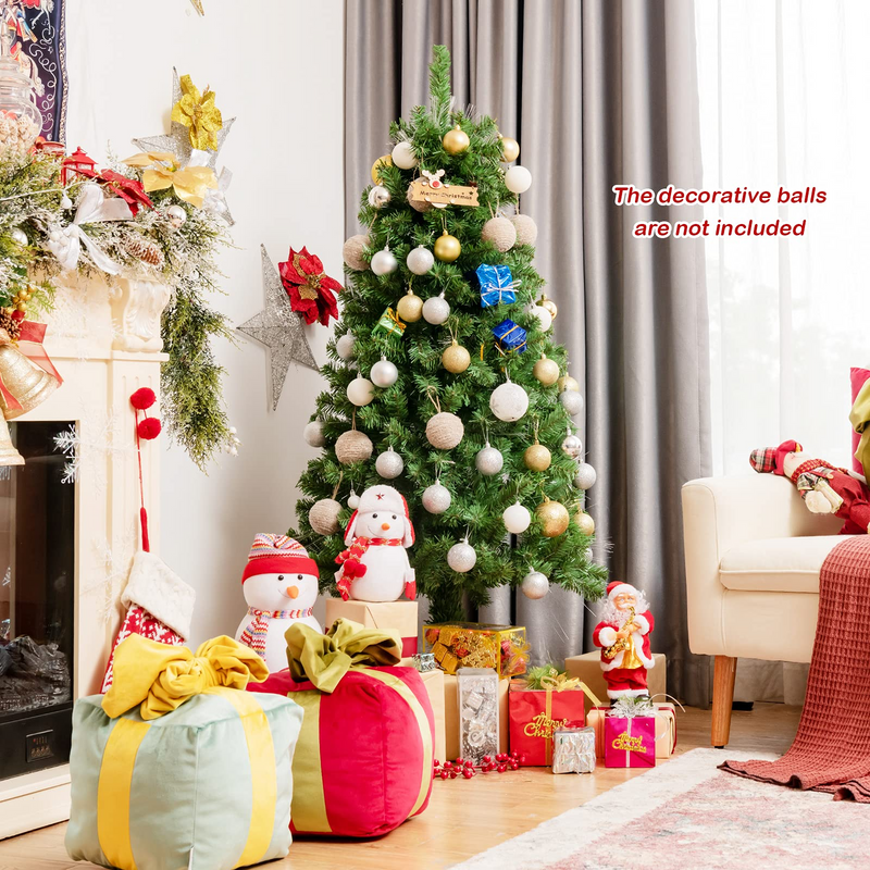 Load image into Gallery viewer, Goplus Fiber Optic Artificial Christmas Tree, Pre-lit Premium Spruce Tree with Solid Metal Stand - GoplusUS
