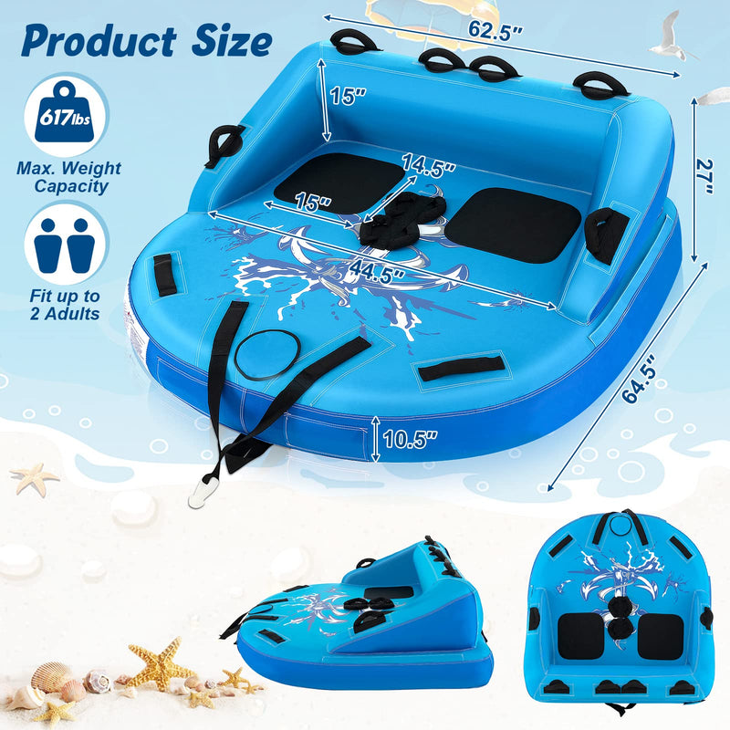 Load image into Gallery viewer, 1-2 Person Water Sport Towables for Boat to Pull - Goplus
