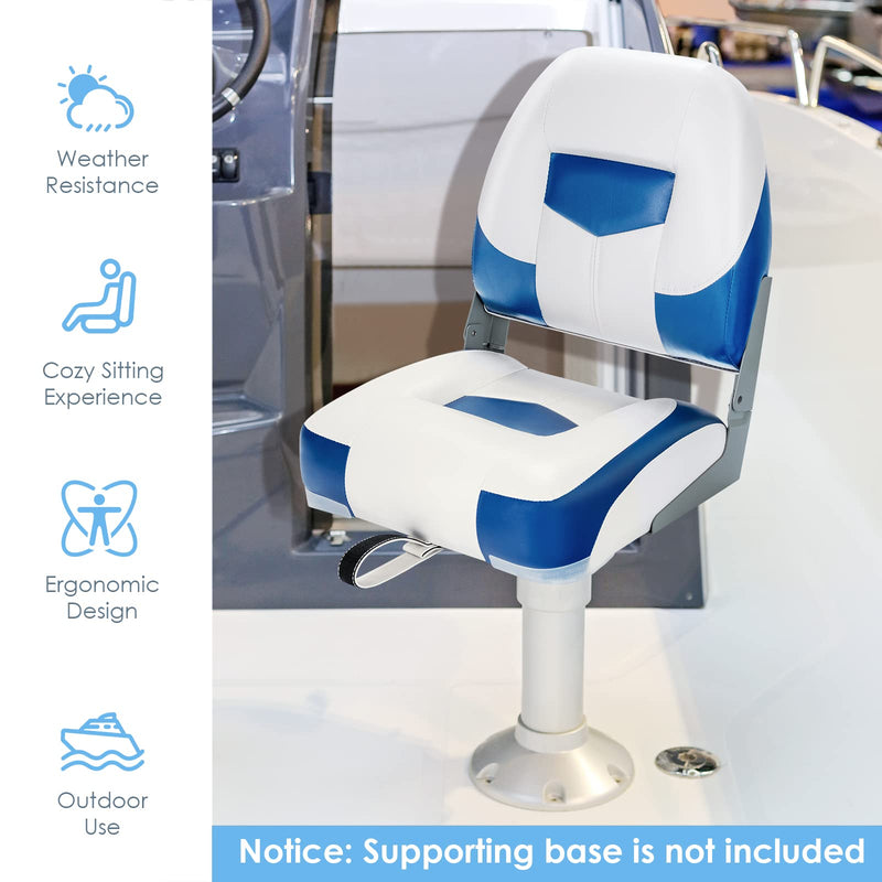 Load image into Gallery viewer, Folding Boat Seats, Low-Back Boat Seat, 2 Packs - GoplusUS
