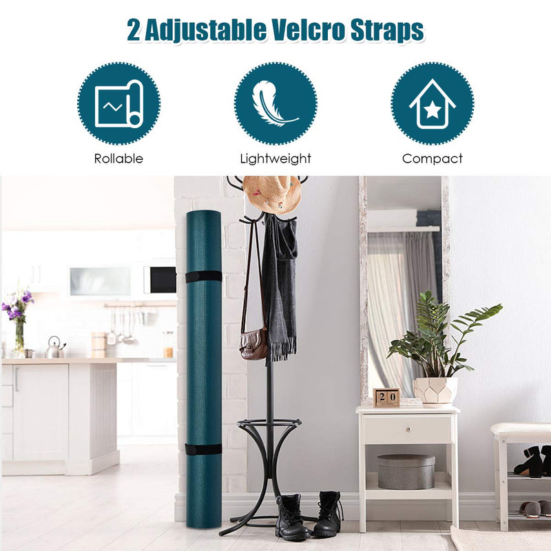 Load image into Gallery viewer, Large Yoga Mat, 7&#39; x 5&#39; x 8mm and 6&#39; x 4&#39; x 8mm with Straps - GoplusUS

