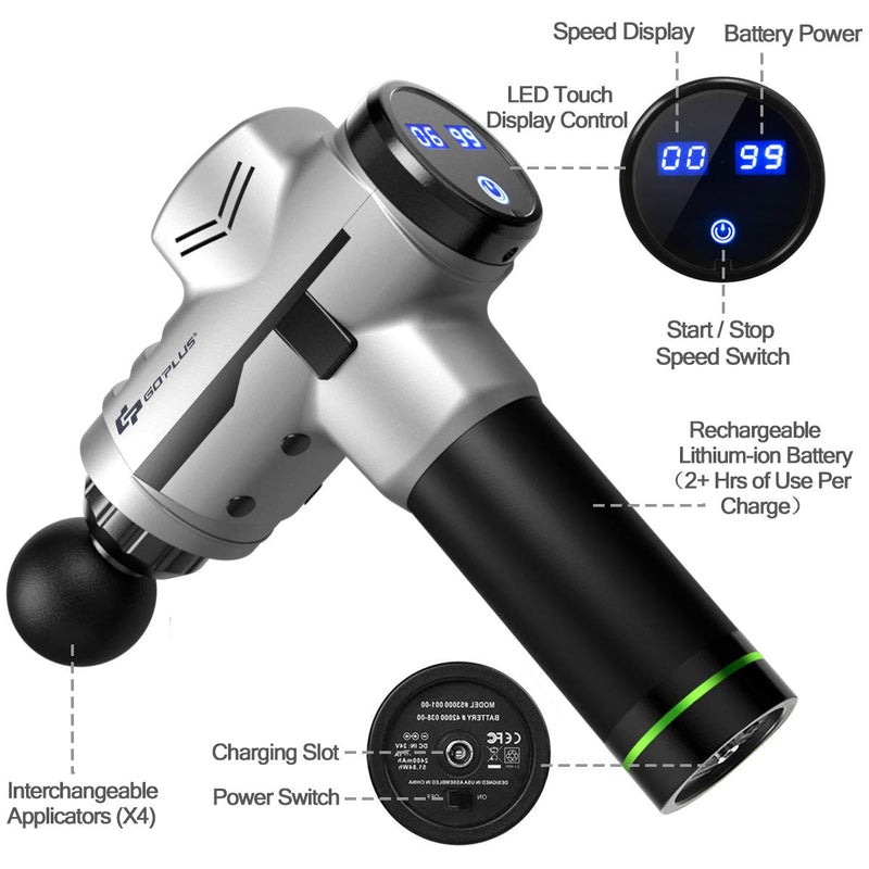 Load image into Gallery viewer, Goplus Massage Gun, Handheld Percussion Deep Tissue Massager - GoplusUS
