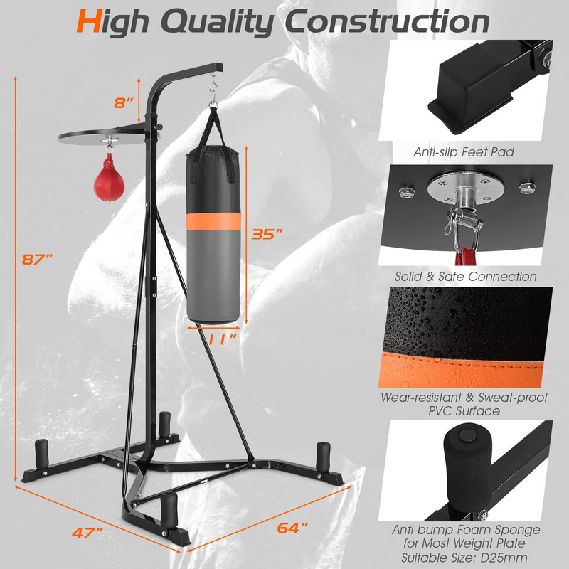 Load image into Gallery viewer, Goplus Boxing Stand for Heavy Bag and Speed Bag - GoplusUS
