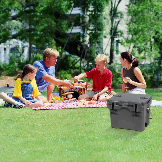 16 Quart Cooler, Portable Insulated Ice Chest - GoplusUS