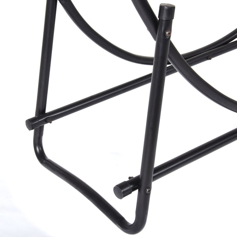 Load image into Gallery viewer, 41 Inch Firewood Log Hoop, Tubular Steel Log Holder, Heavy Duty Wood Storage Rack for Outdoor &amp; Indoor, Fireplace Pit - GoplusUS
