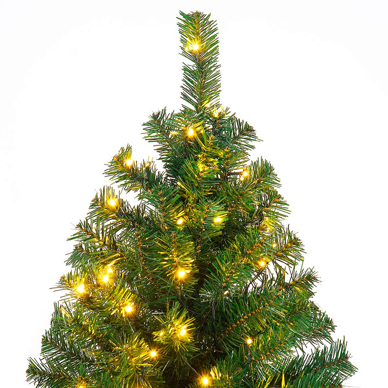 Load image into Gallery viewer, Goplus 9ft Artificial Pre-lit Christmas Tree Premium Spruce Hinged Tree with 700 LED Lights and Solid Metal Stand - GoplusUS
