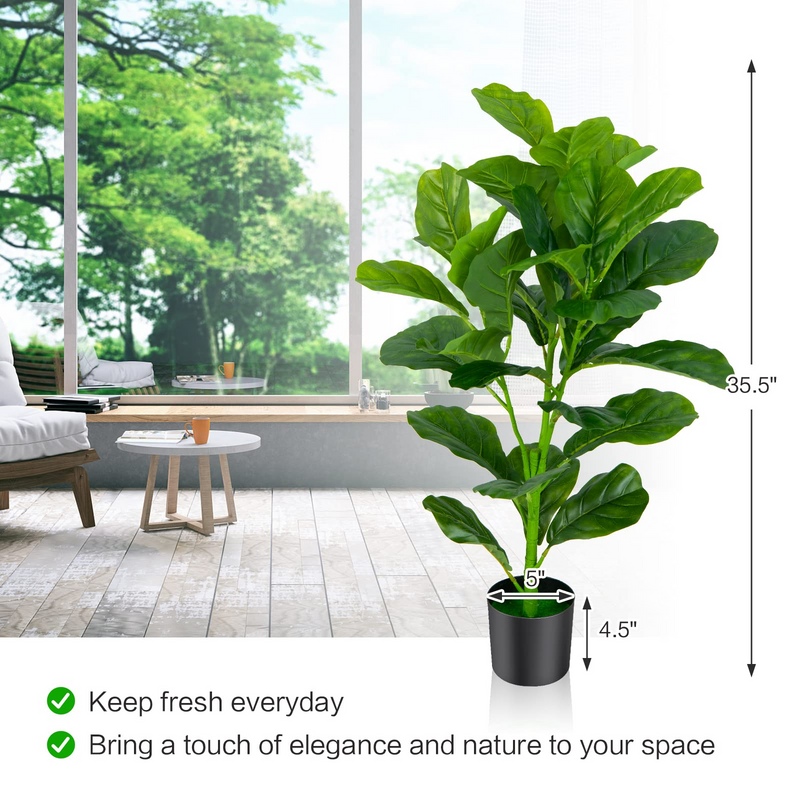 Load image into Gallery viewer, Goplus Fake Fiddle Leaf Fig Tree - GoplusUS
