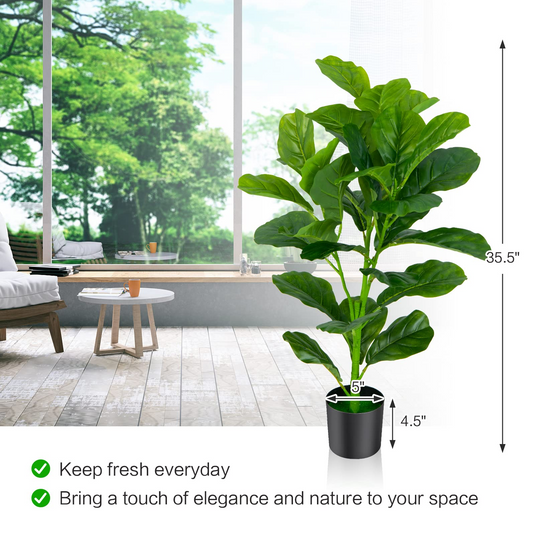 Goplus Fake Fiddle Leaf Fig Tree - GoplusUS