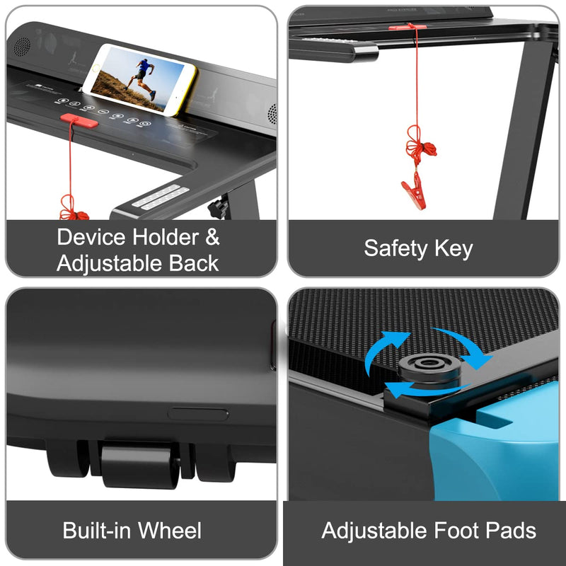Load image into Gallery viewer, Goplus Folding Treadmill, Compact Superfit Treadmill with APP Control, Blue Tooth Speaker - GoplusUS
