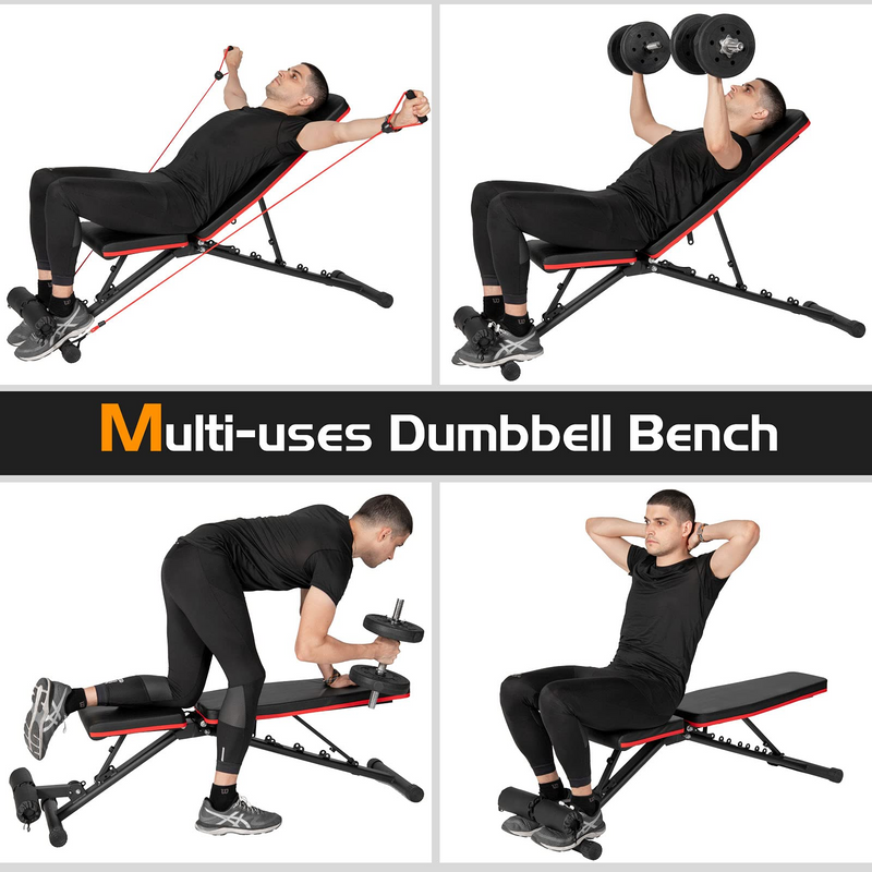 Load image into Gallery viewer, Goplus Adjustable Olympic Weight Bench Press Set - GoplusUS

