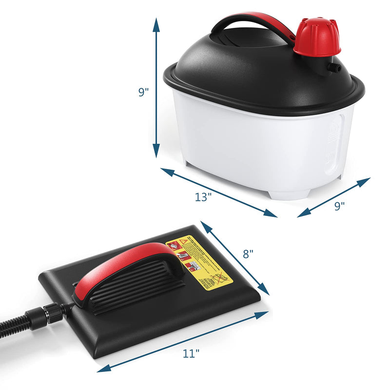 Load image into Gallery viewer, Goplus Wallpaper Steamer Chemical-Free Cleaner for Wallpaper Removal w/ 10FT Hose &amp; Large Steam Plate - GoplusUS

