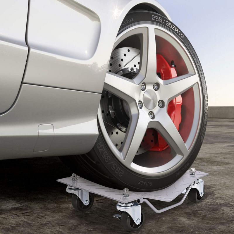 Load image into Gallery viewer, 4 PCS 4 X 3&quot; Set Wheel Dollies Dolly Tire Skates Vehicle Car Auto Repair Moving Diamond - GoplusUS
