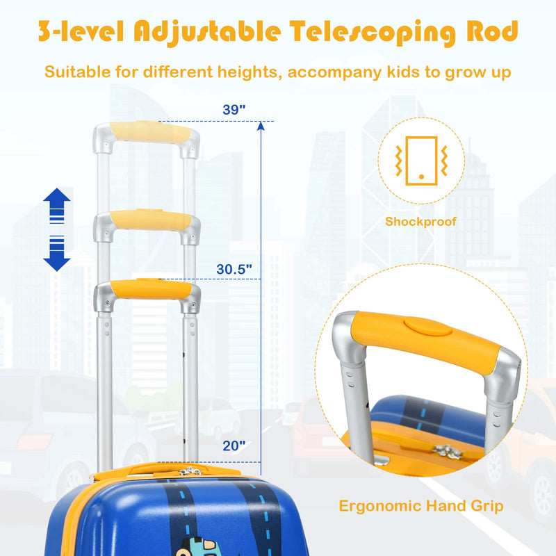 Load image into Gallery viewer, Kids Luggage Set, 12&quot; &amp; 18&quot; Kids Carry On Luggage Set - GoplusUS
