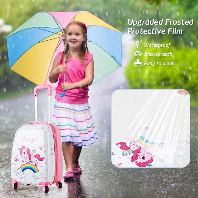 Load image into Gallery viewer, Goplus 2PC Kids Luggage, 12&quot; &amp; 16&quot; Kids Carry On Luggage Set, Lightweight Spinner Suitcases for Boys and Girls - GoplusUS
