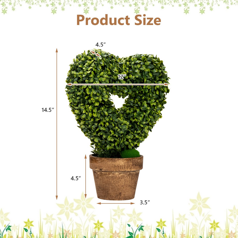 Load image into Gallery viewer, Goplus 4 Pack Artificial Boxwood Topiary Trees - GoplusUS
