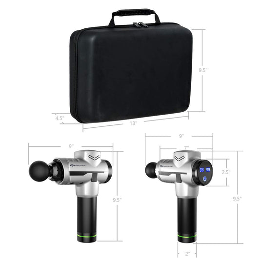Goplus Massage Gun, Handheld Percussion Deep Tissue Massager - GoplusUS
