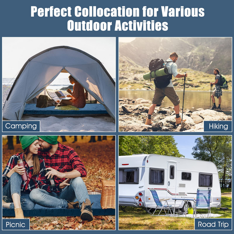 Load image into Gallery viewer, Goplus Memory Foam Camping Mattress, Waterproof Roll Up Floor Mattress with Carrying Bag - GoplusUS
