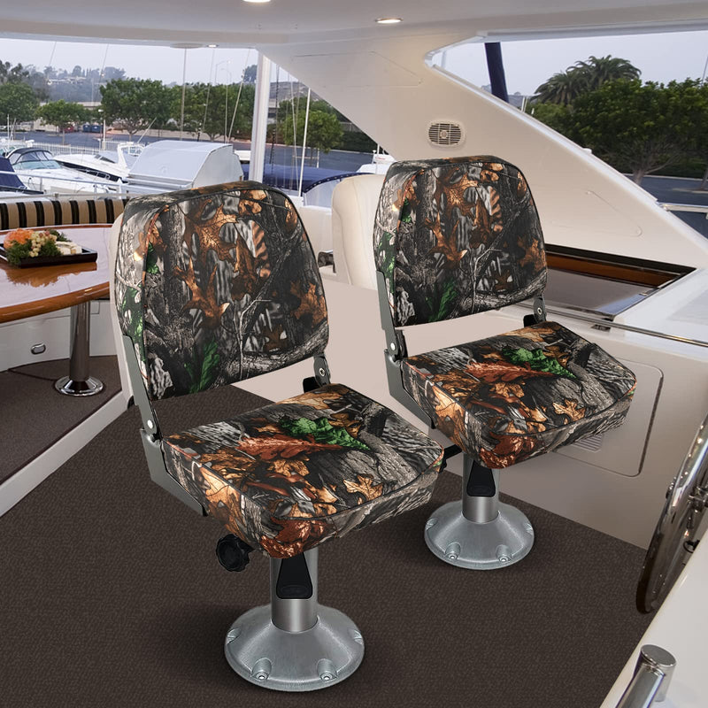 Load image into Gallery viewer, 2 Pack Boat Seat, Folding Low Back Fishing Seat - Goplus

