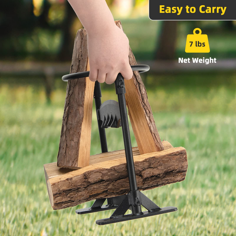 Load image into Gallery viewer, Goplus Firewood Kindling Splitter, High-Carbon Steel Manual Wood Splitter - GoplusUS
