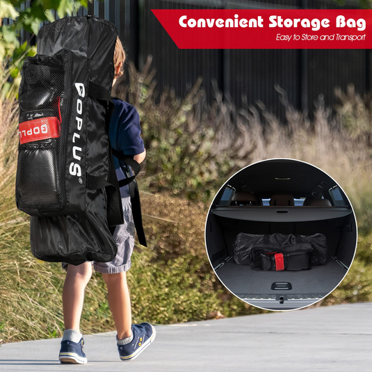Goplus Punching Bag Set for Kids , Filled Boxing Heavy Bag with Punching Gloves & Hand Wraps - GoplusUS