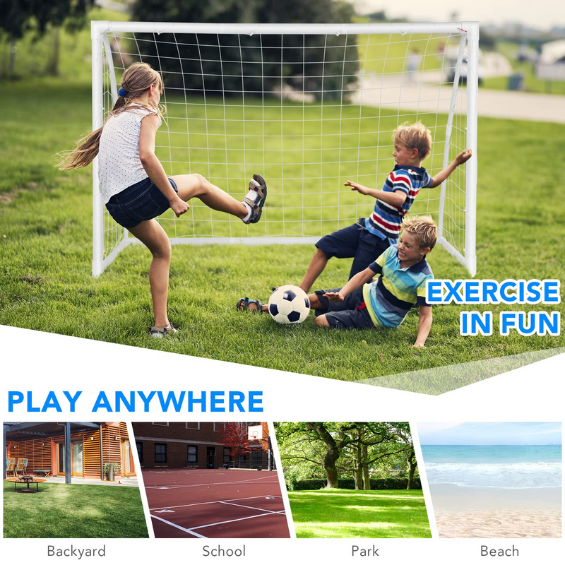 Load image into Gallery viewer, Goplus Soccer Goal, 6 FT x 4 FT Soccer Net with Strong PVC Frame - GoplusUS
