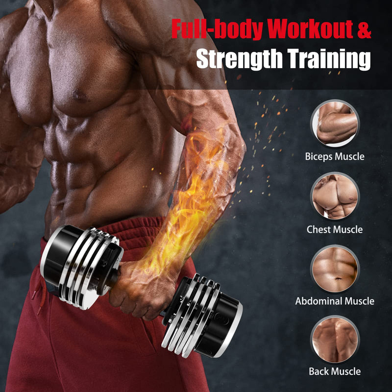 Load image into Gallery viewer, Adjustable Dumbbells, 25 lbs Single Dumbbell - GoplusUS
