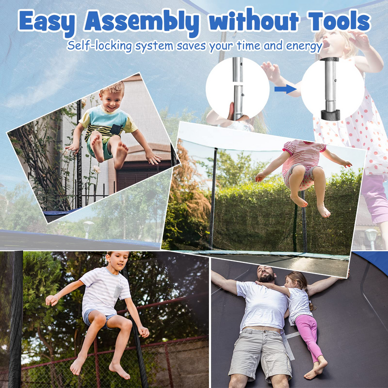 Load image into Gallery viewer, Goplus 8FT 10FT 12FT Trampoline - GoplusUS
