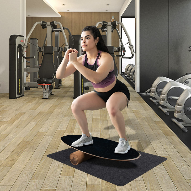 Load image into Gallery viewer, Goplus Balance Board Trainer, 500 LBS Weight Capacity Balancing Board for Core Strength, Skateboard - GoplusUS
