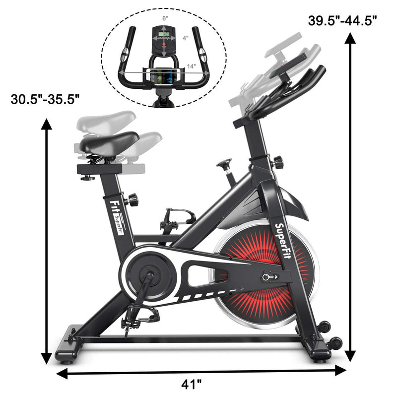 Load image into Gallery viewer, Goplus Indoor Cycling Bike, Silent Belt Drive Exercise Bike with Steel Flywheel, Phone Holder - GoplusUS
