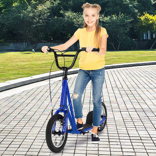 Youth Kick Scooter, Adults Kick Scooter W/ Carbon Steel Frame