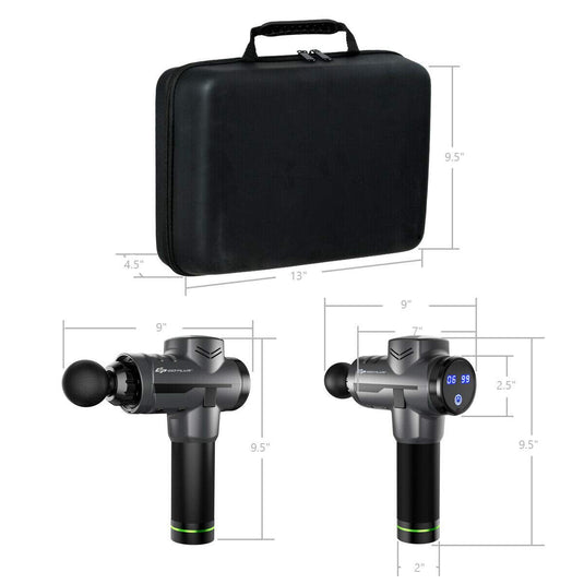 Goplus Massage Gun, Handheld Percussion Deep Tissue Massager - GoplusUS