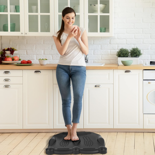 Goplus Standing Desk Mat Anti Fatigue Office, Kitchen Stand Up Desk Mats with 360 Degree Massage Rolling Ball - GoplusUS
