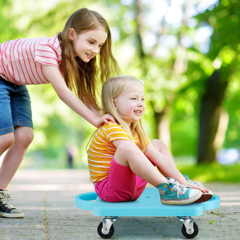 Load image into Gallery viewer, Goplus Kids Scooter Board, Sitting Floor Scooter with Handles, Non-marring Universal Casters for Gym Class - GoplusUS

