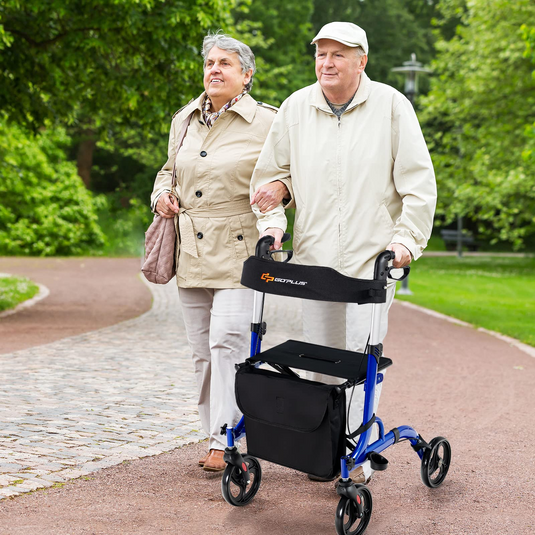 Goplus 2 in 1 Rollator Walkers for Seniors with Seat - GoplusUS