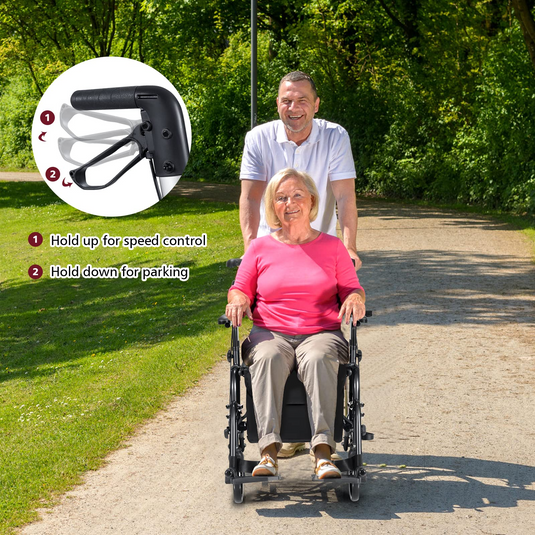 Goplus 2 in 1 Folding Rollator Walker, 4 Wheel Medical Walker with Seat - GoplusUS