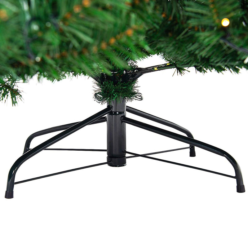 Load image into Gallery viewer, Goplus 9ft Artificial Pre-lit Christmas Tree Premium Spruce Hinged Tree with 700 LED Lights and Solid Metal Stand - GoplusUS
