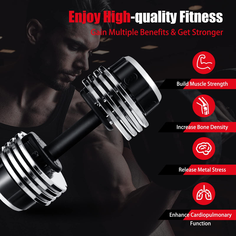 Load image into Gallery viewer, Adjustable Dumbbells, 25 lbs Single Dumbbell - GoplusUS
