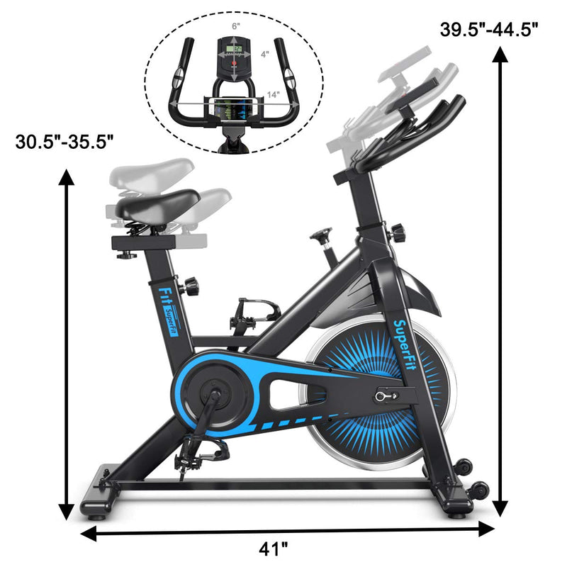 Load image into Gallery viewer, Goplus Indoor Cycling Bike, Silent Belt Drive Exercise Bike with Steel Flywheel, Phone Holder - GoplusUS
