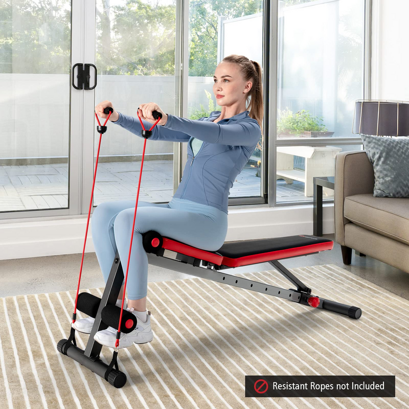 Load image into Gallery viewer, Goplus Adjustable Weight Bench, Workout Bench with 9-Level Adjustable Backrest - GoplusUS
