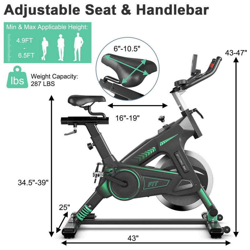 Load image into Gallery viewer, Goplus Indoor Cycling Bike, Stationary Exercise Bike Workout Bike with Device Holders - GoplusUS

