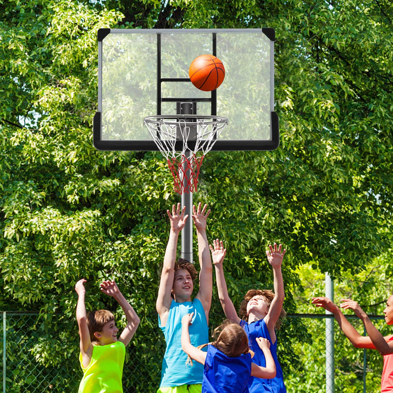 Load image into Gallery viewer, Goplus Portable Basketball Hoop Outdoor, 64&quot;-79&quot; Poolside Basketball Goal Height Adjustable
