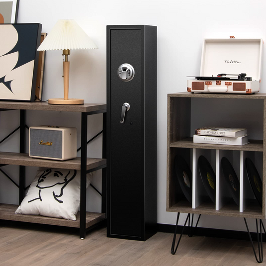 Goplus Rifle Safe, Quick Access 3-Gun Safes for Rifles w/Biometric Fingerprint - GoplusUS