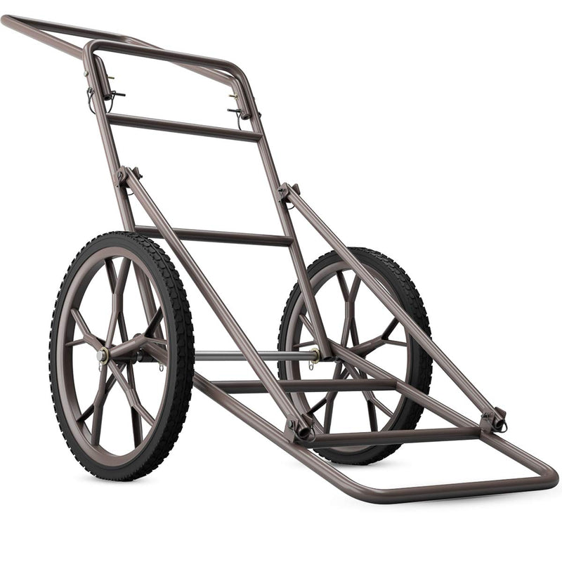 Load image into Gallery viewer, Folding Deer Game Cart Larger Capacity 500lbs Hauler Utility Gear Dolly Cart Hunting Accessories - GoplusUS
