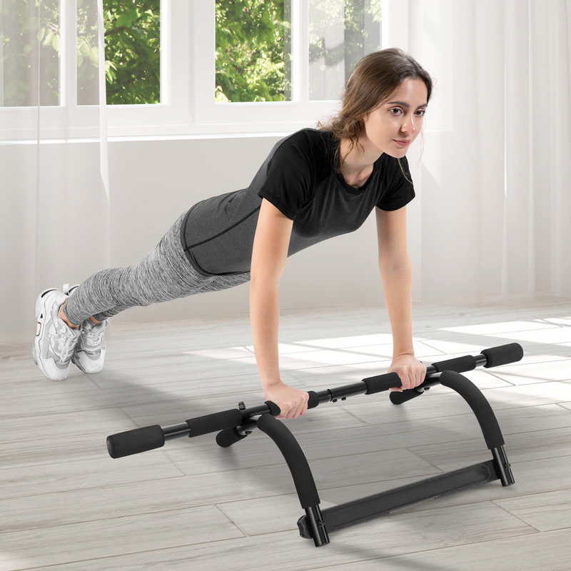 Load image into Gallery viewer, Goplus Pull Up Bar for Doorway, Multi-Grip Chin Up Bar w/ Foam Grips for Door Frame - GoplusUS
